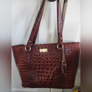 Brahmin Croc Embossed Tote